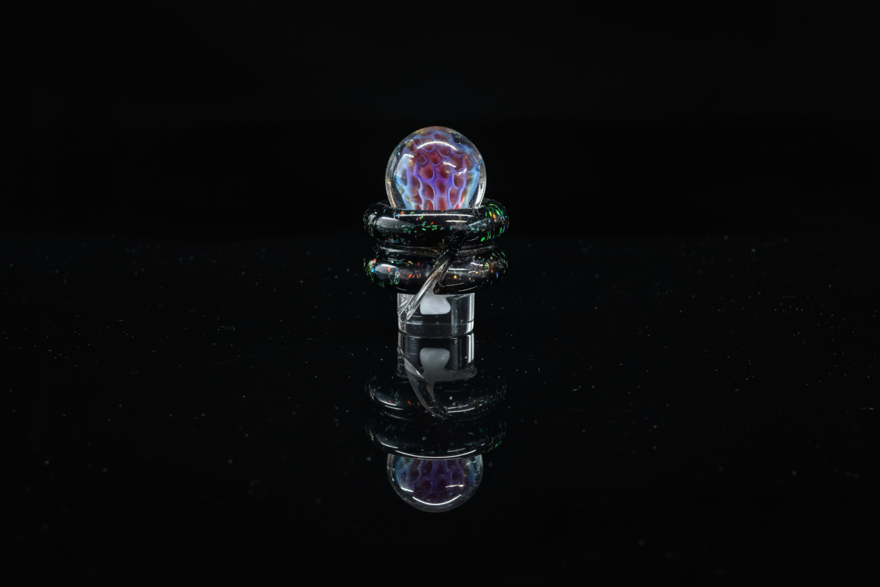 Purple Honeycombs on Cropal over classic black with an Inset Opal 3DXL Rockulus