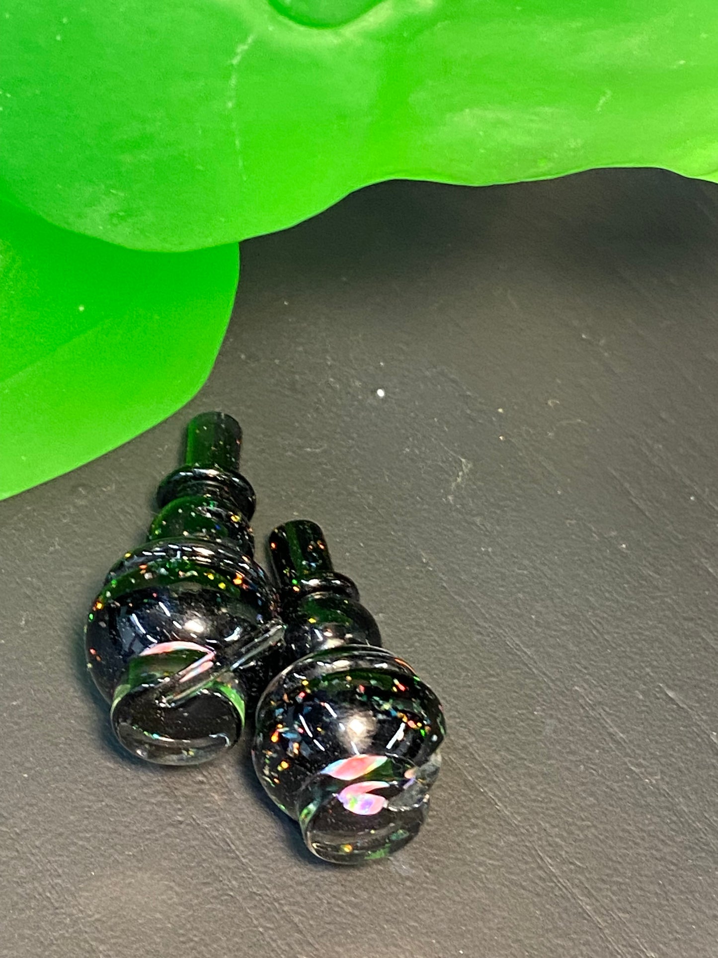 Switch Key in Cropal over Black with an Inset Opal
