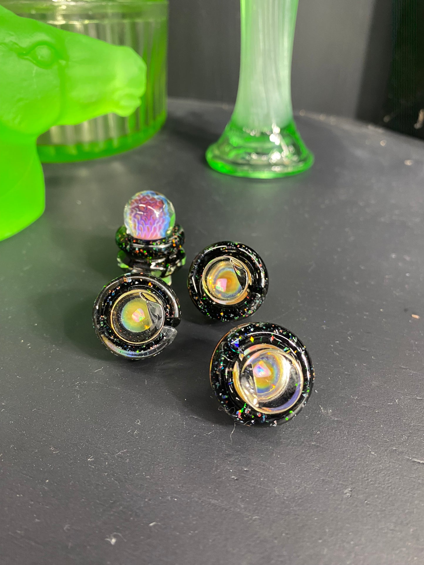 Purple Honeycombs on Cropal over classic black with an Inset Opal 3DXL Rockulus