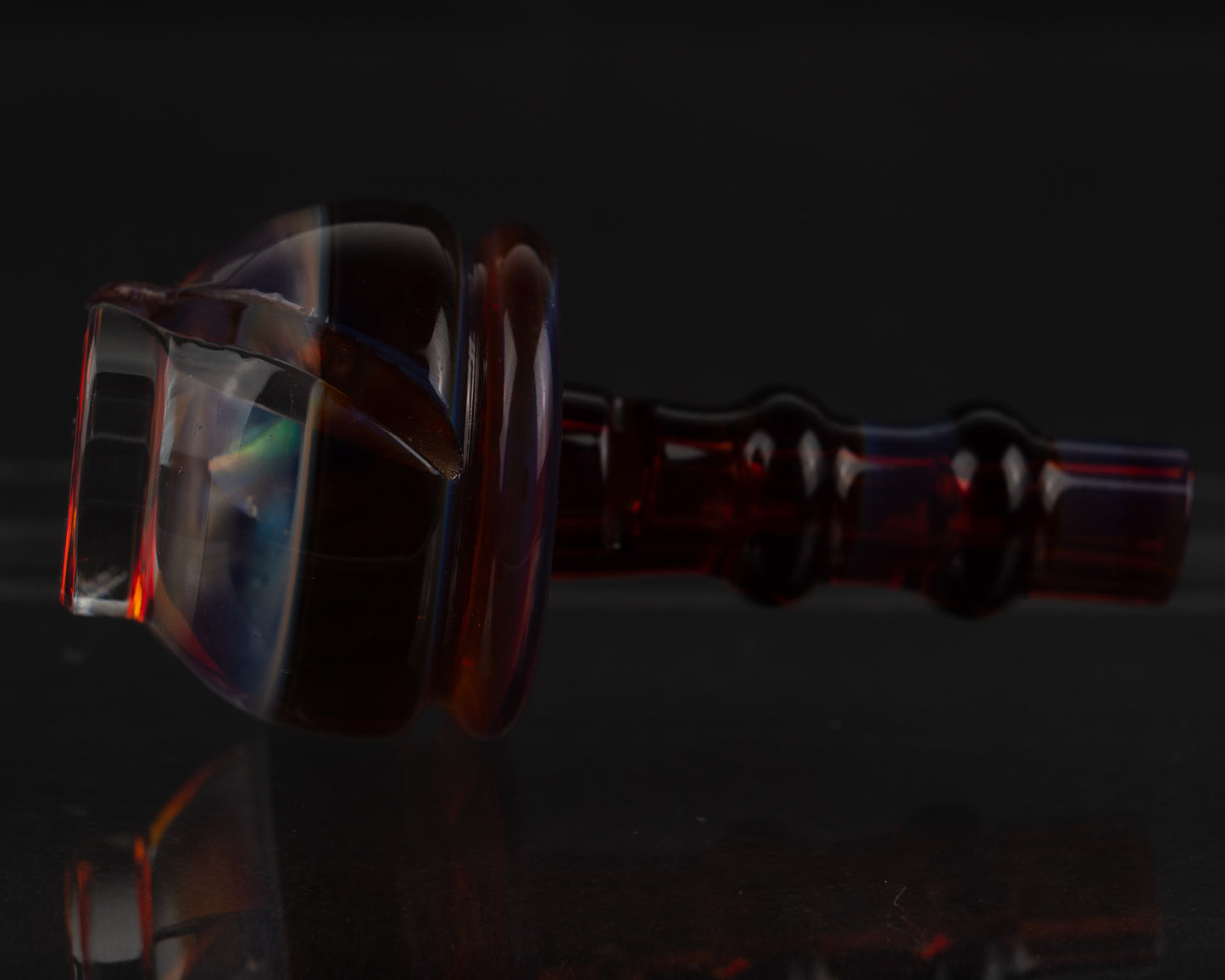 Skeleton Key Opal on Amber Purple