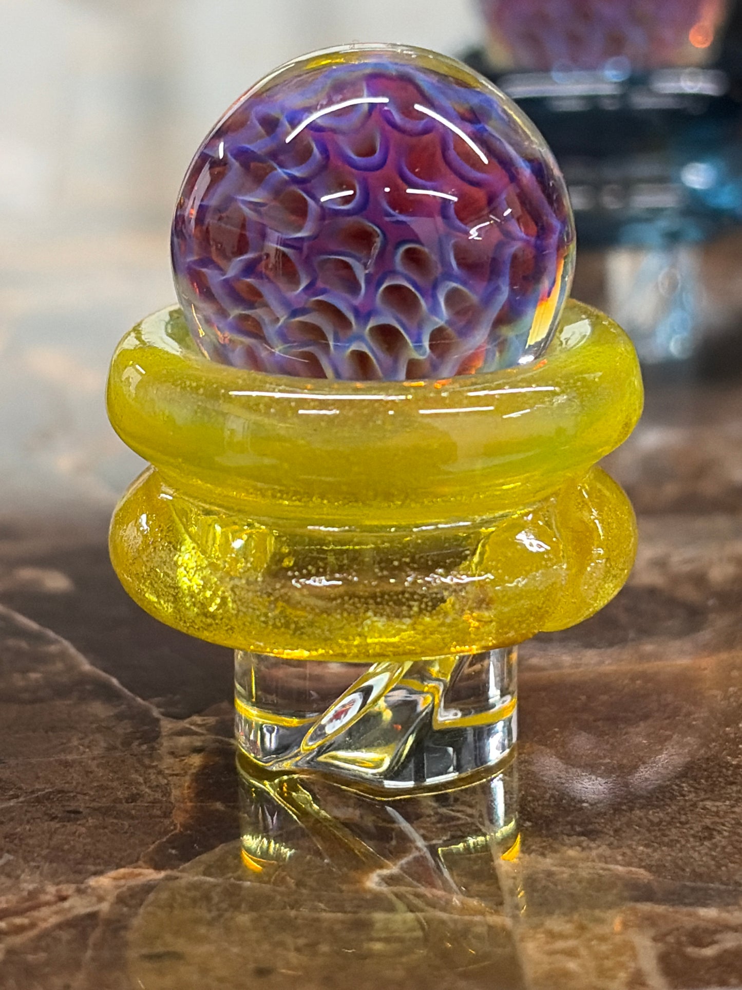 3DXL Honeycomb on Yellow Pearl Rockulus