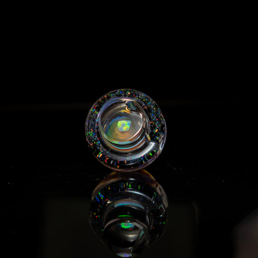 3DXL Purple Honeycomb Inset Opal on Cropal on Black Rockulus