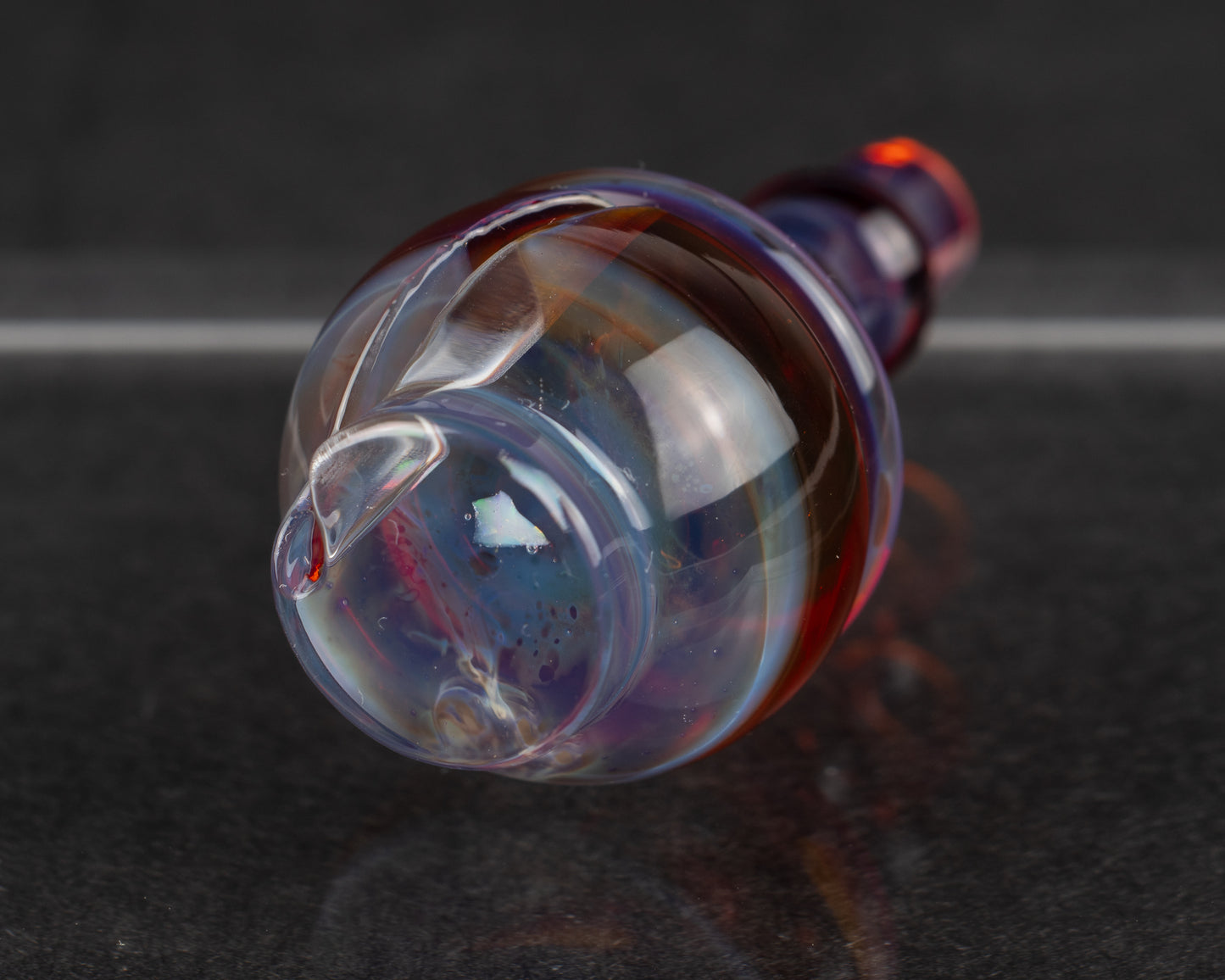 Skeleton Key Opal on Amber Purple